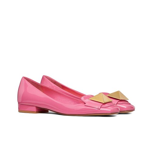 Valentino Garavani one Stud Patent Leather Ballet Flats