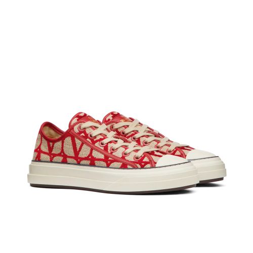 Valentino Unisex Toile Iconographe Totaloop Low-Top Sneaker 