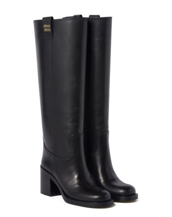 Miumiu Women's Leather Boots Black