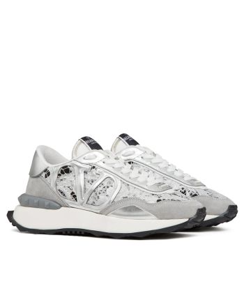 Valentino Unisex Lace And Mesh Lacerunner Sneaker